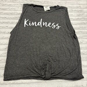 Dirtee Laundry “Kindness” Graphic Muscle Tank – Size M